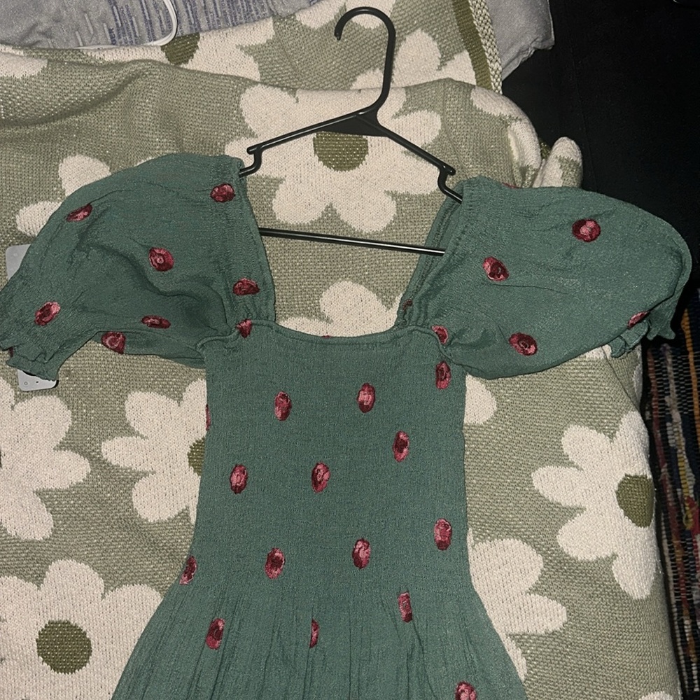 Puff Sleeve Floral Dress
